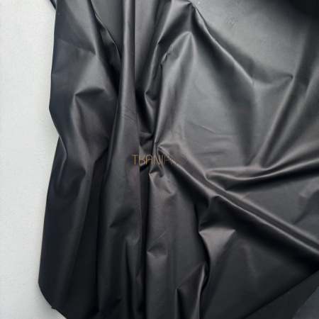 Ткань плащевая дюспо матовая цвет черный, арт. PL2296-3
