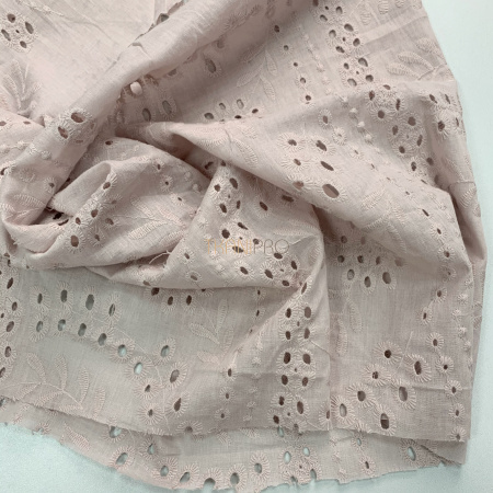 Хлопковое шитье, арт. QS2049-6 цвет пудровый