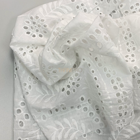 Хлопковое шитье, арт. QS2049-1 цвет белый молочный