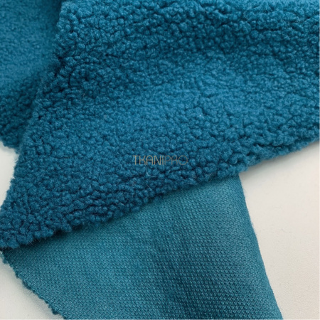 Мех барашек цвет морская волна, арт. WF3040-49