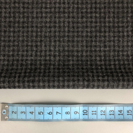 Костюмная шерсть клетка, арт. IK1017-1 цвет серый