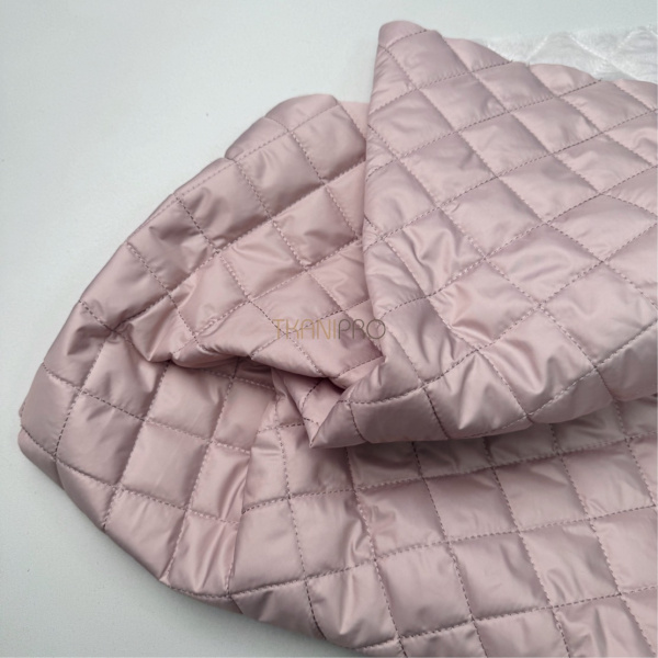 Стеганая ткань на синтепоне цвет розовый пыльный, арт. PS2291-4