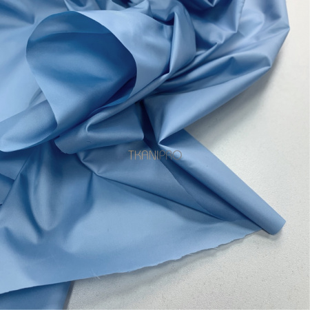 Ткань плащевая дюспо матовая, арт. PL2284-18 цвет голубой