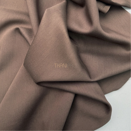 Вискоза плательная с шерстью цвет коричневый, арт. LB5001-27