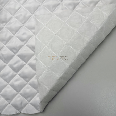 Стеганая ткань на синтепоне цвет белый, арт. IPS2019-1