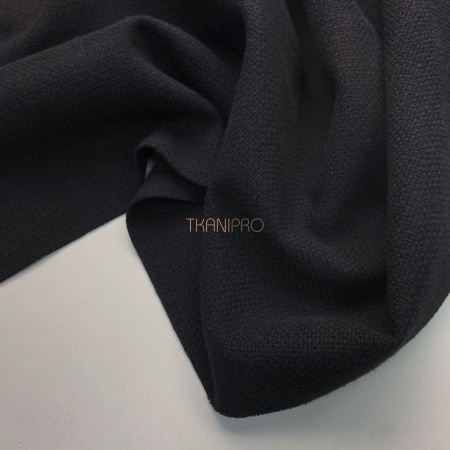 Костюмный твид цвет черный, арт. CT1740-10