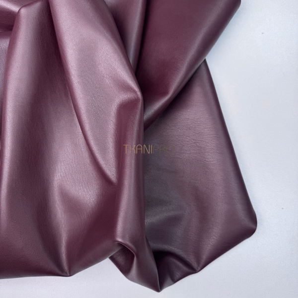 Искусственная кожа на замше цвет бордовый, арт. OW1943-1