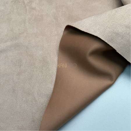 Замша на скубе бежевая, арт. M1349-2