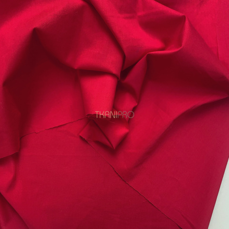 Хлопок поплин стрейч, арт. TC1218-12 цвет красный Хлопок поплин стрейч, арт. TC1218-12 цвет красный