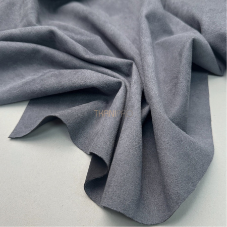 Замша на скубе цвет графит, арт. M1345-2