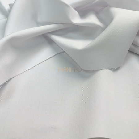 Костюмная ткань с вискозой цвет белый, арт. K1940-1 Костюмная ткань с вискозой цвет белый, арт. K1940-1