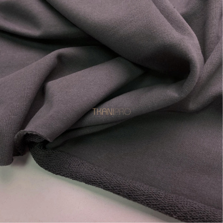 Футер 3 нитка петля хлопок цвет серый графит, арт. DF2150-13