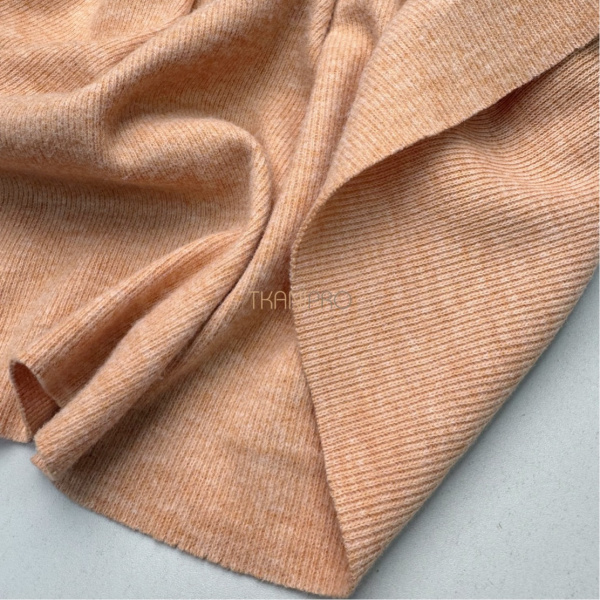 Рибана под ангору, арт. WD4249-24 цвет персиковый меланж