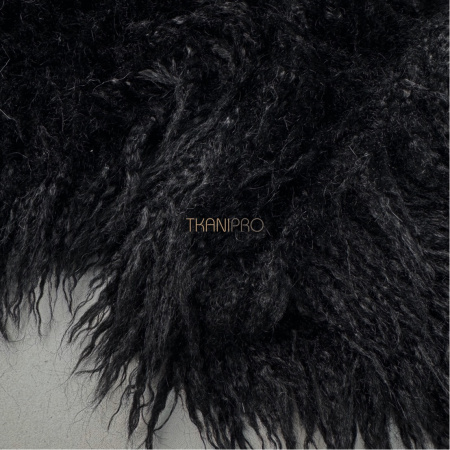 Мех искусственный лама цвет черный, арт. WF5020-5