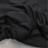 Ткань лапша трикотажная черная, арт. WD4083-2