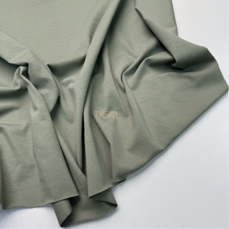 Трикотаж кулирная гладь, арт. DK3551-136 цвет хаки