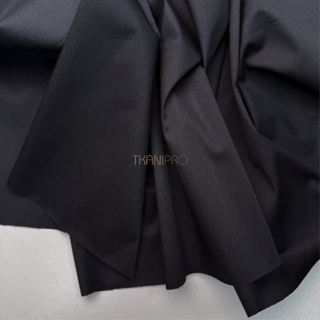 Хлопок сатин рубашечный цвет черный, арт. TK4001-54