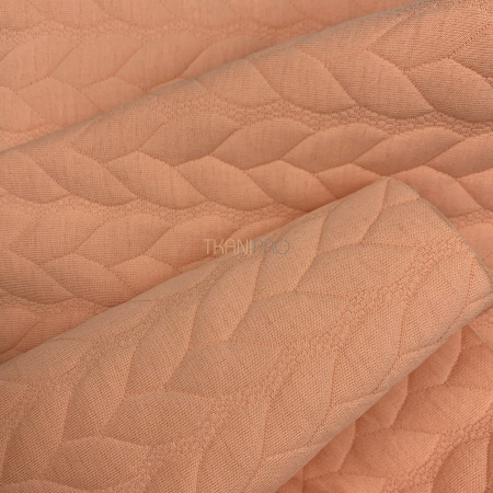 Трикотаж Капитоне, арт. ТК1381-3 цвет оранжевый Трикотаж Капитоне, арт. ТК1381-3 цвет оранжевый