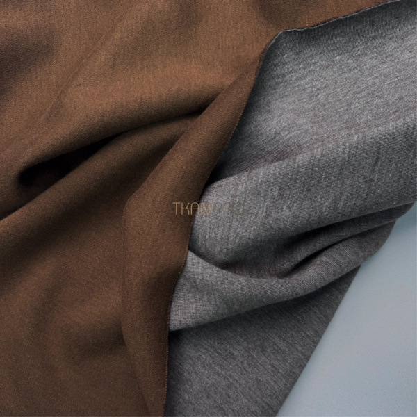 Трикотаж с шерстью цвет шоколадный, арт. WD7001-5