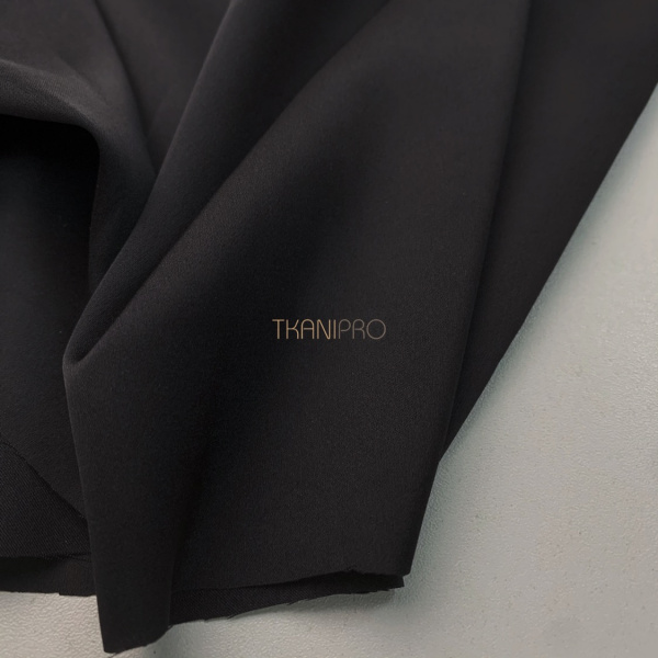Искусственный шелк плотный , арт. S5136-9 цвет черный