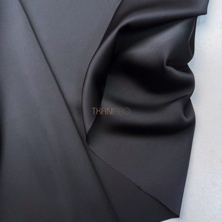 Сатин двухсторонний цвет черный, арт. SK3106-5