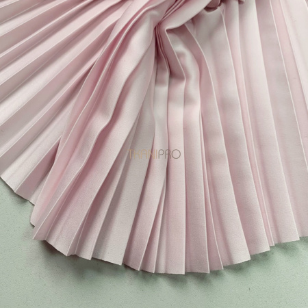 Плиссе параллельное двойная складка шелк цвет розовый, арт PLS1210-7
