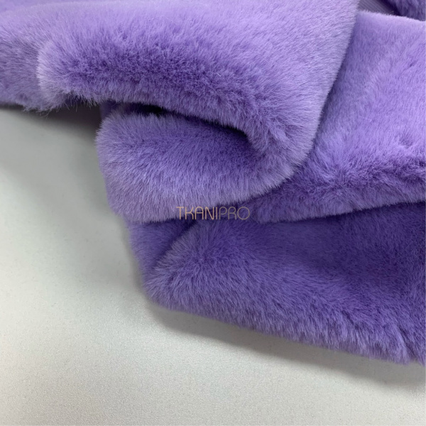 Мех искусственный цвет фиолетовый, арт. OM1921-3
