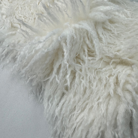Мех искусственный лама цвет молочный, арт. WF5021-1