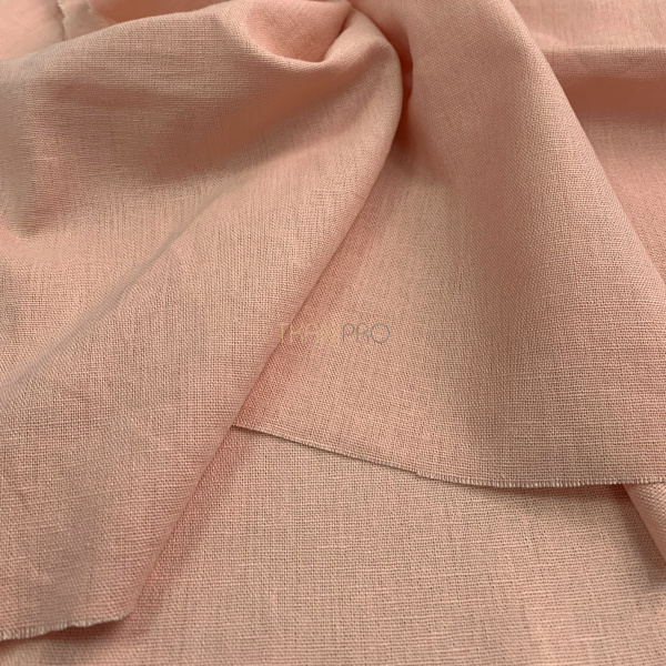 Ткань лён с вискозой цвет персиковый, арт. L2148-18