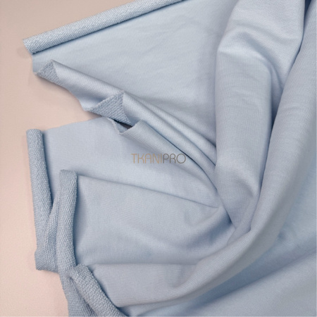 Футер 3 нитка петля хлопок цвет голубой, арт. DF2150-18