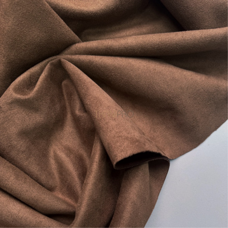 Замша на скубе коричневая, арт. M1352-1