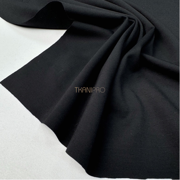 Трикотаж джерси цвет черный, арт. DN3101-8