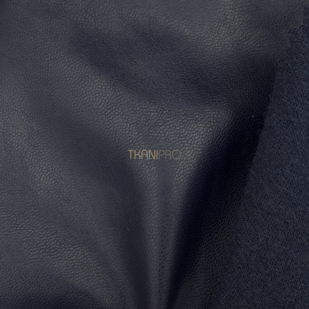 Искусственная кожа на флисе, арт. OW1852-3 цвет синий