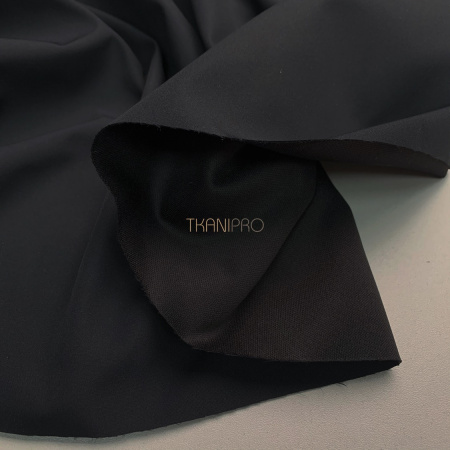 Плащевая ткань пич бондинг цвет серый антрацитовый, арт. PL3232-151