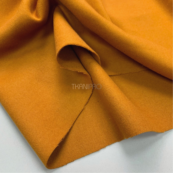 Пальтовая ткань с шерстью, арт. IKC3010-6 цвет охра