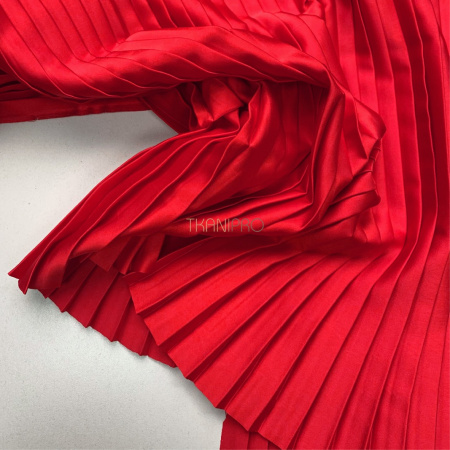 Плиссе параллельная складка 1-1 см, арт. PLS2107-17 цвет красный