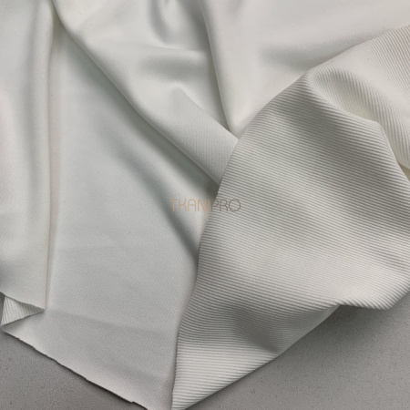 Трикотаж бифлекс в рубчик цвет молочный, арт. TM2112-2