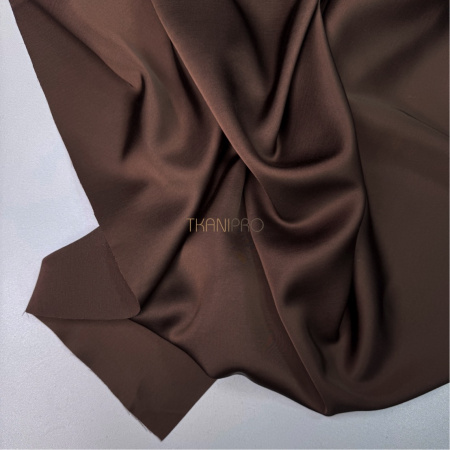 Сатин вискоза коричневый, арт. SK2009-6
