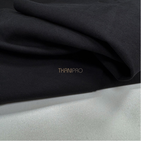 Твил хлопок модал цвет черный, арт. IKM4001-1