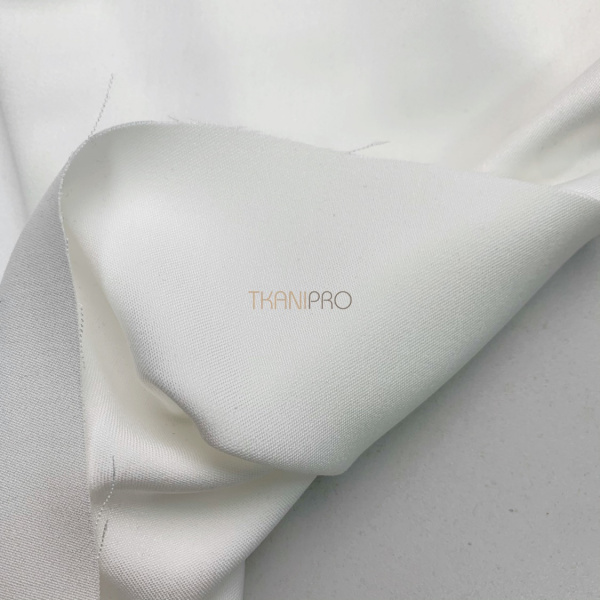 Костюмная ткань плотная с эластаном, арт. TKV1001-1 цвет белый молочный