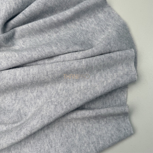 Трикотаж софт под ангору двусторонний, арт. WD2031-6 цвет голубой меланж