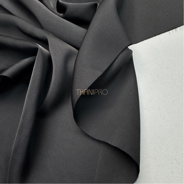 Сатин двухсторонний цвет черный, арт. SK3104-6