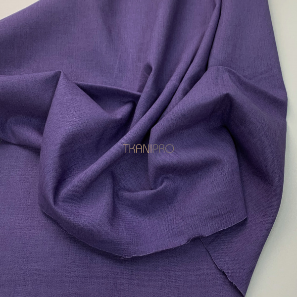 Мерные лоскуты Ткань лён с вискозой цвет фиолетовый, арт. L2148-53
