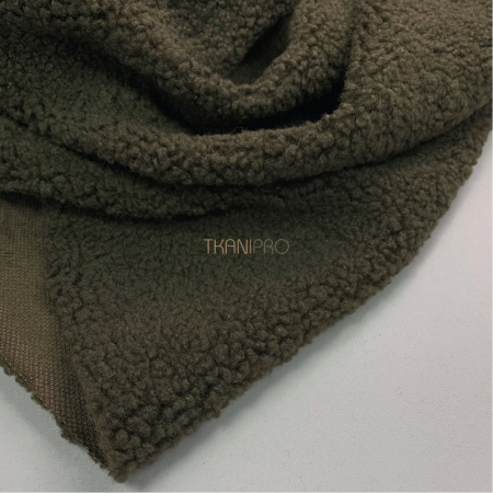 Мех барашек цвет хаки, арт. WF3040-58