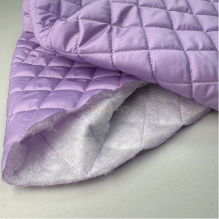 Стеганая ткань на синтепоне Ромб 3,5*3,5 цвет фиалковый сиреневый, арт. PS2284-11