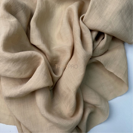 Ткань крапива цвет песочный, арт. TA3001-3