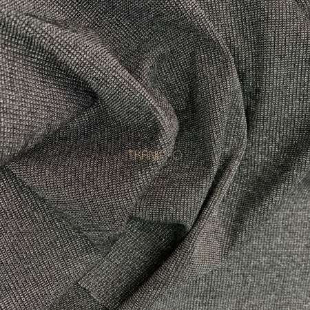 Трикотаж рибана с люрексом, арт. DL1804-4 цвет черный, серый и серебро