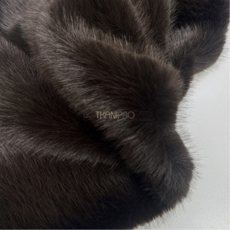 Соболь искусственный мех цвет шоколадный, арт. EN312-10