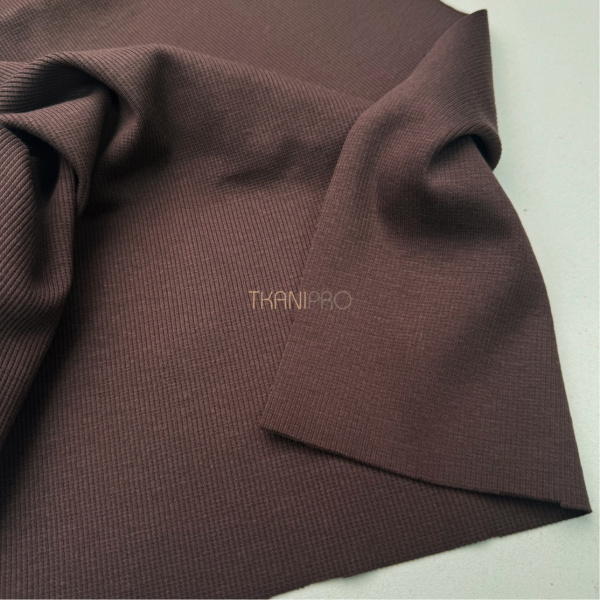 Трикотаж кашкорсе, арт. DW1201-51 цвет коричневый