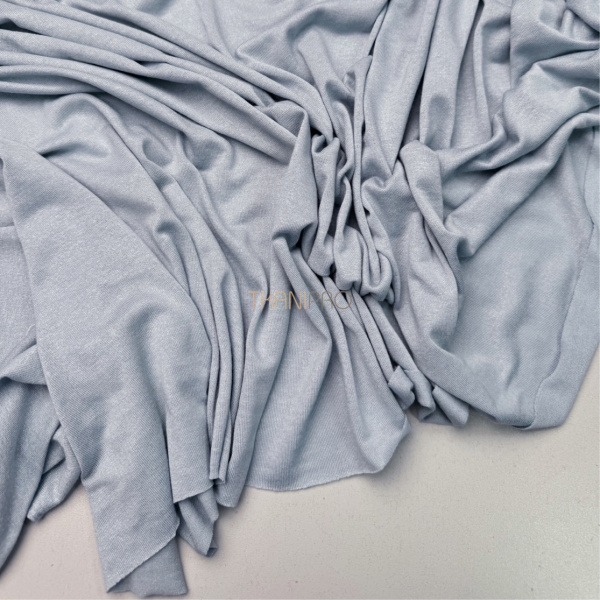 Тонкий трикотаж стрейч цвет голубой, арт. DK2002-4